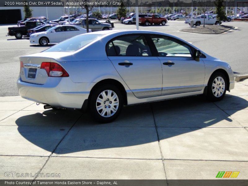 Alabaster Silver Metallic / Gray 2010 Honda Civic DX-VP Sedan