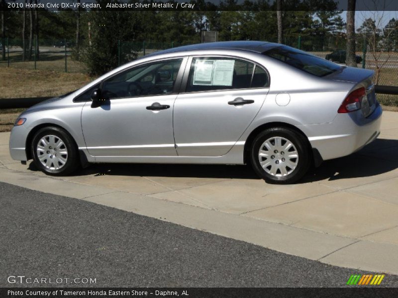 Alabaster Silver Metallic / Gray 2010 Honda Civic DX-VP Sedan
