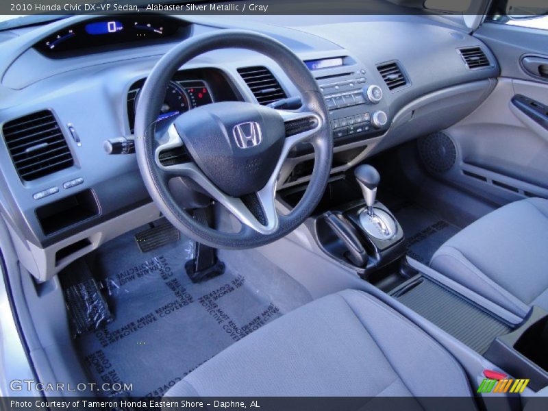 2010 Civic DX-VP Sedan Gray Interior