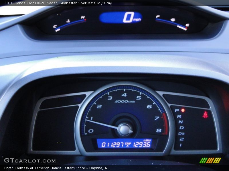 Alabaster Silver Metallic / Gray 2010 Honda Civic DX-VP Sedan