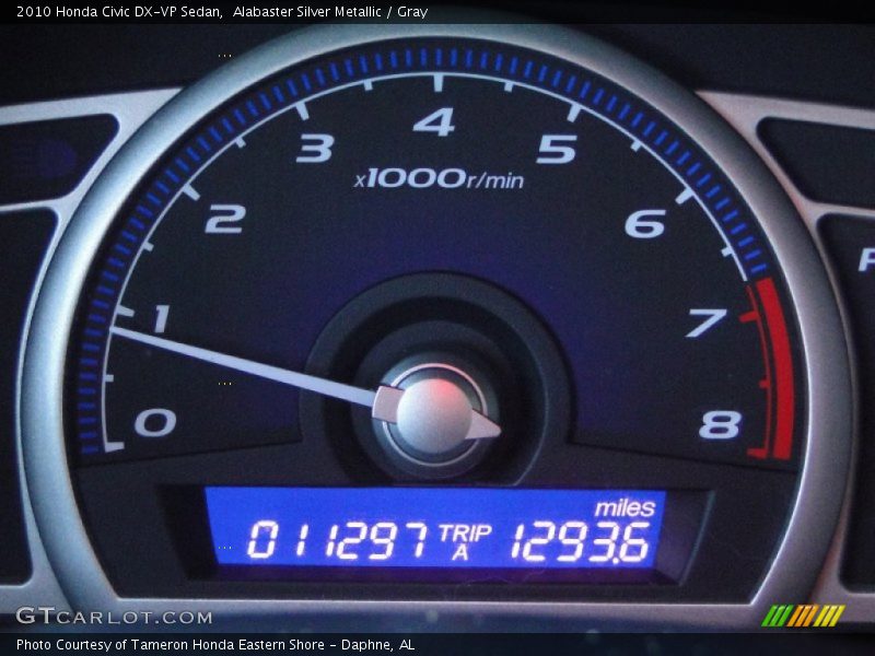 Alabaster Silver Metallic / Gray 2010 Honda Civic DX-VP Sedan