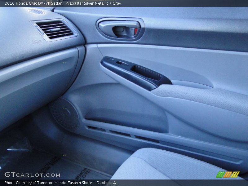 Alabaster Silver Metallic / Gray 2010 Honda Civic DX-VP Sedan