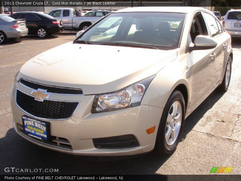 Gold Mist Metallic / Jet Black Leather 2011 Chevrolet Cruze LT