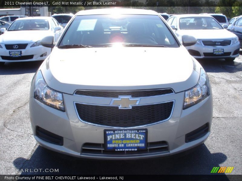 Gold Mist Metallic / Jet Black Leather 2011 Chevrolet Cruze LT