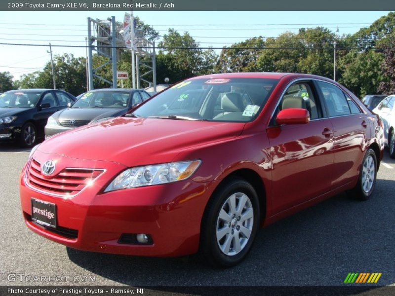 Barcelona Red Metallic / Ash 2009 Toyota Camry XLE V6