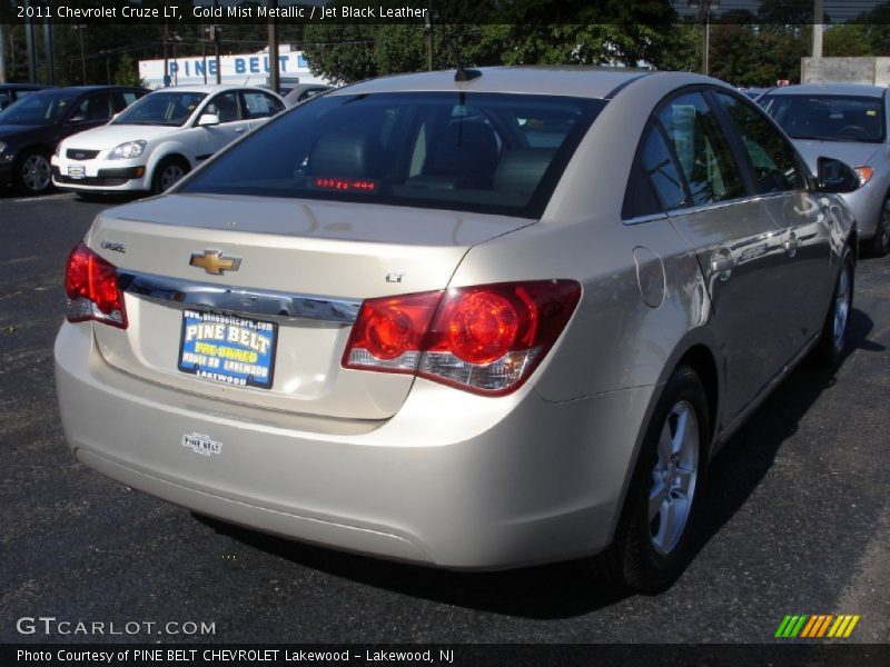 Gold Mist Metallic / Jet Black Leather 2011 Chevrolet Cruze LT