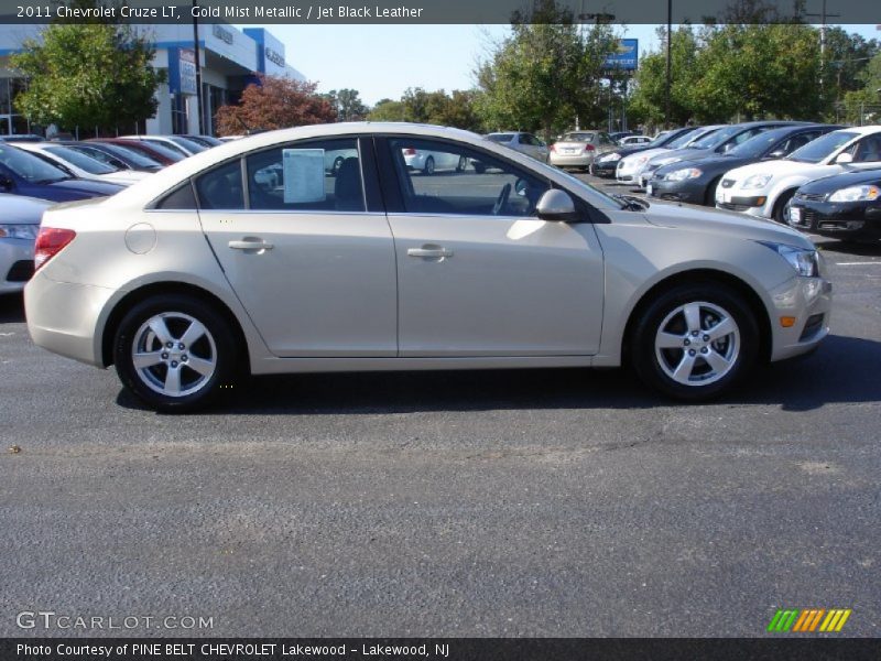 Gold Mist Metallic / Jet Black Leather 2011 Chevrolet Cruze LT