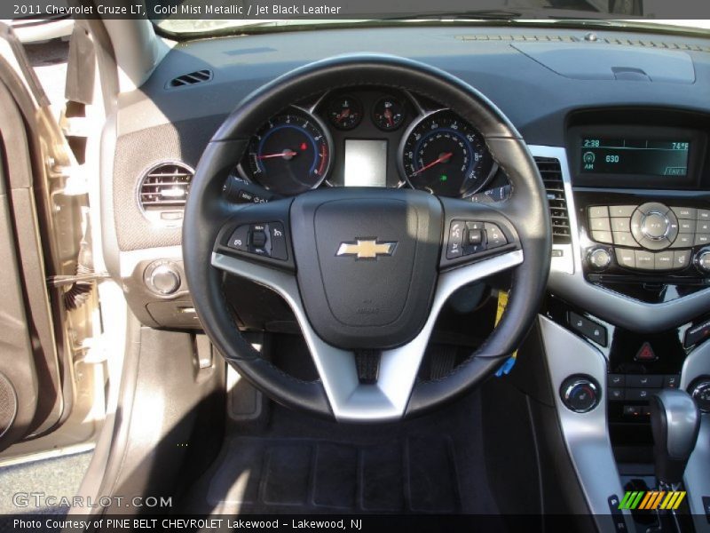Gold Mist Metallic / Jet Black Leather 2011 Chevrolet Cruze LT