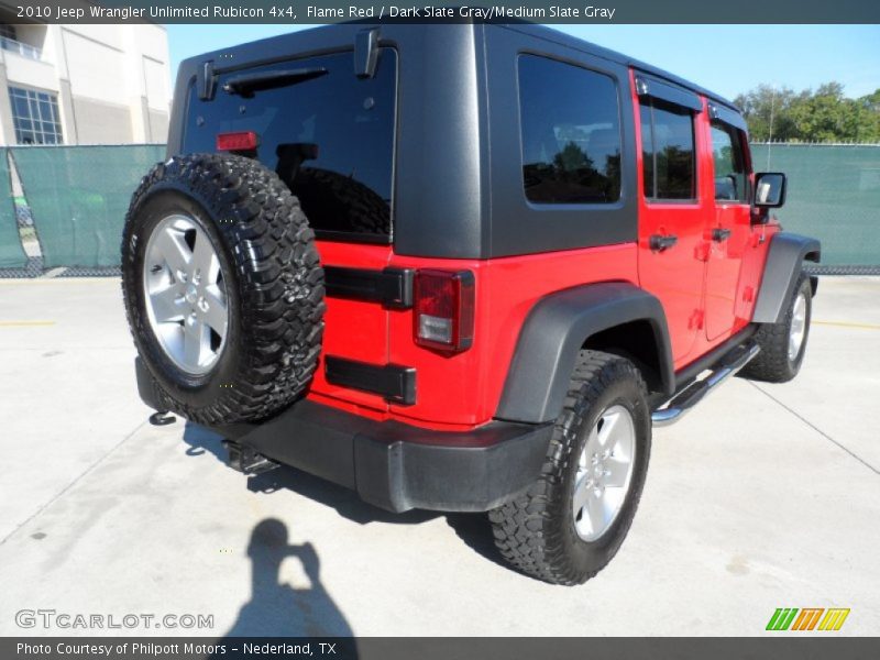 Flame Red / Dark Slate Gray/Medium Slate Gray 2010 Jeep Wrangler Unlimited Rubicon 4x4