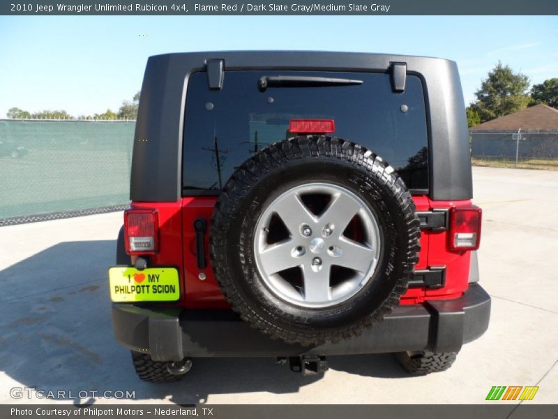 Flame Red / Dark Slate Gray/Medium Slate Gray 2010 Jeep Wrangler Unlimited Rubicon 4x4