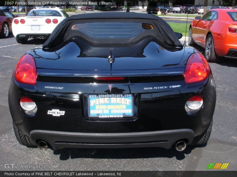 Mysterious Black / Ebony 2007 Pontiac Solstice GXP Roadster