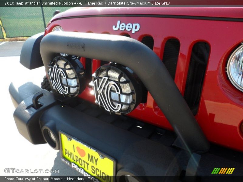 Flame Red / Dark Slate Gray/Medium Slate Gray 2010 Jeep Wrangler Unlimited Rubicon 4x4