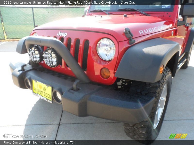 Flame Red / Dark Slate Gray/Medium Slate Gray 2010 Jeep Wrangler Unlimited Rubicon 4x4