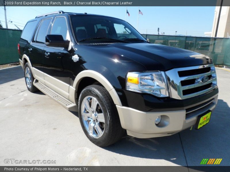 Black / Charcoal Black/Chaparral Leather 2009 Ford Expedition King Ranch