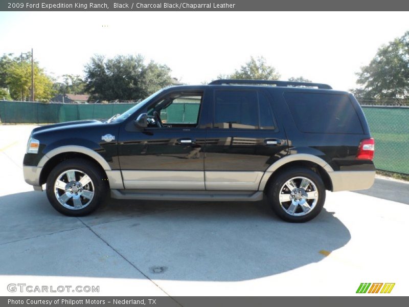 Black / Charcoal Black/Chaparral Leather 2009 Ford Expedition King Ranch