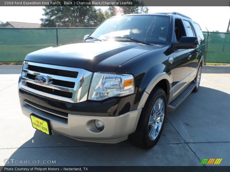 Black / Charcoal Black/Chaparral Leather 2009 Ford Expedition King Ranch