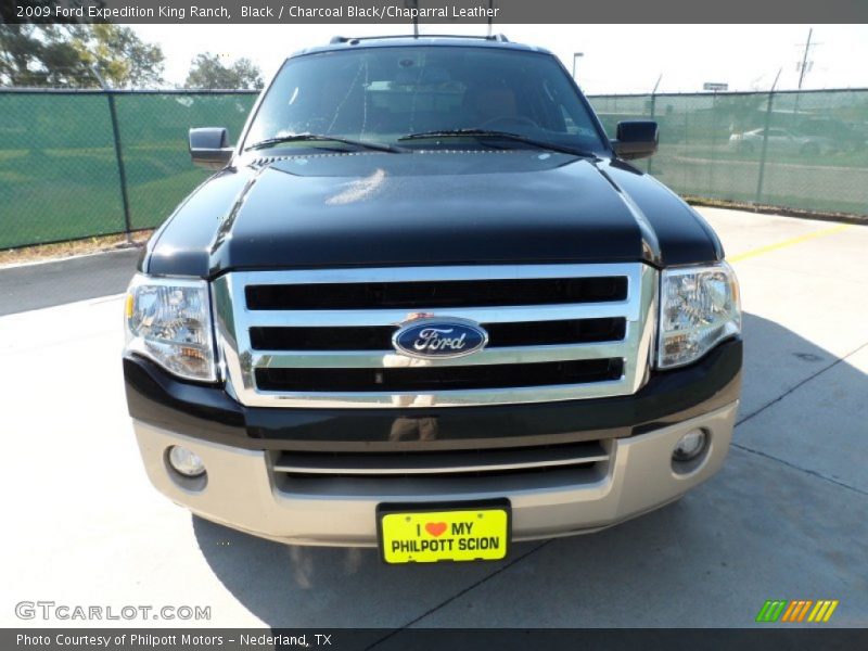 Black / Charcoal Black/Chaparral Leather 2009 Ford Expedition King Ranch