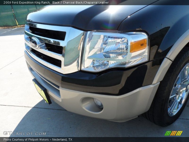 Black / Charcoal Black/Chaparral Leather 2009 Ford Expedition King Ranch