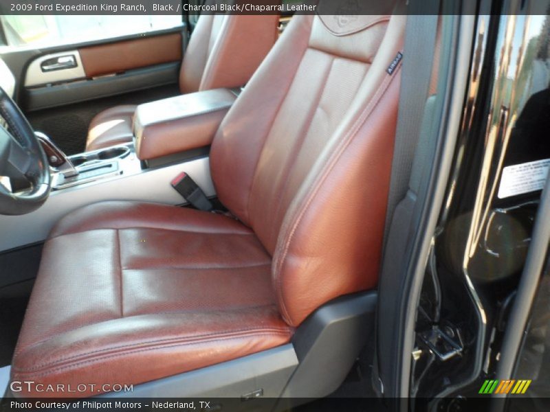  2009 Expedition King Ranch Charcoal Black/Chaparral Leather Interior