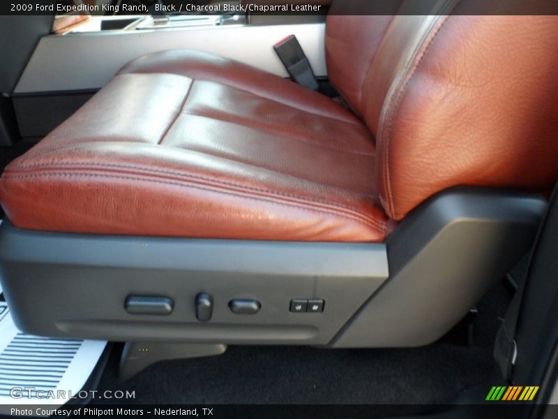  2009 Expedition King Ranch Charcoal Black/Chaparral Leather Interior