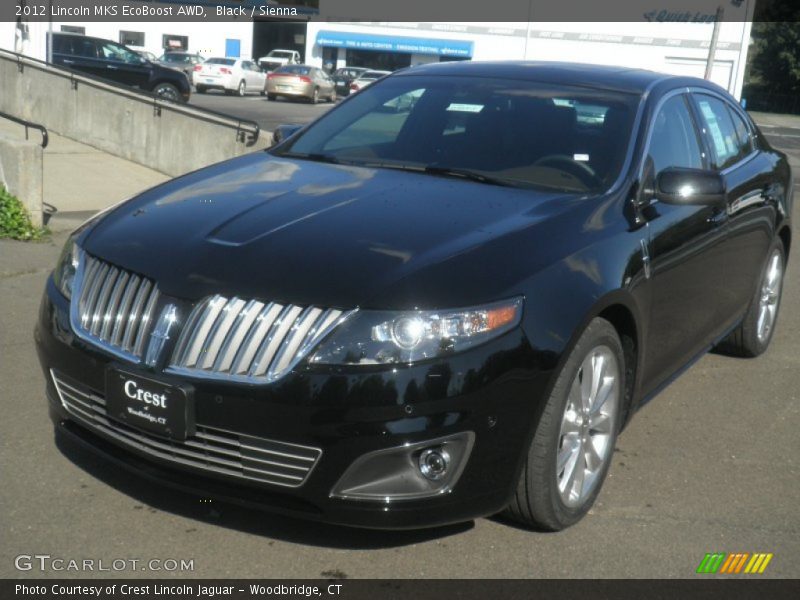 Black / Sienna 2012 Lincoln MKS EcoBoost AWD