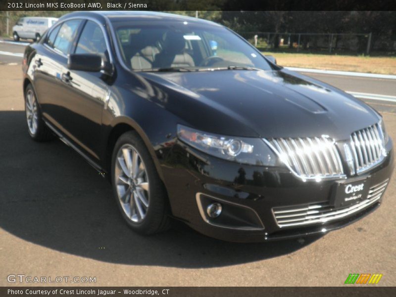 Black / Sienna 2012 Lincoln MKS EcoBoost AWD