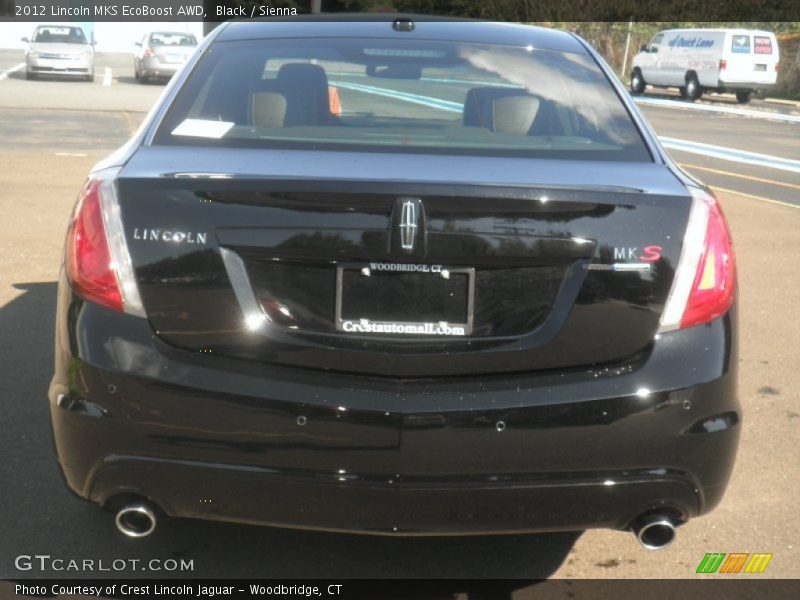 Black / Sienna 2012 Lincoln MKS EcoBoost AWD