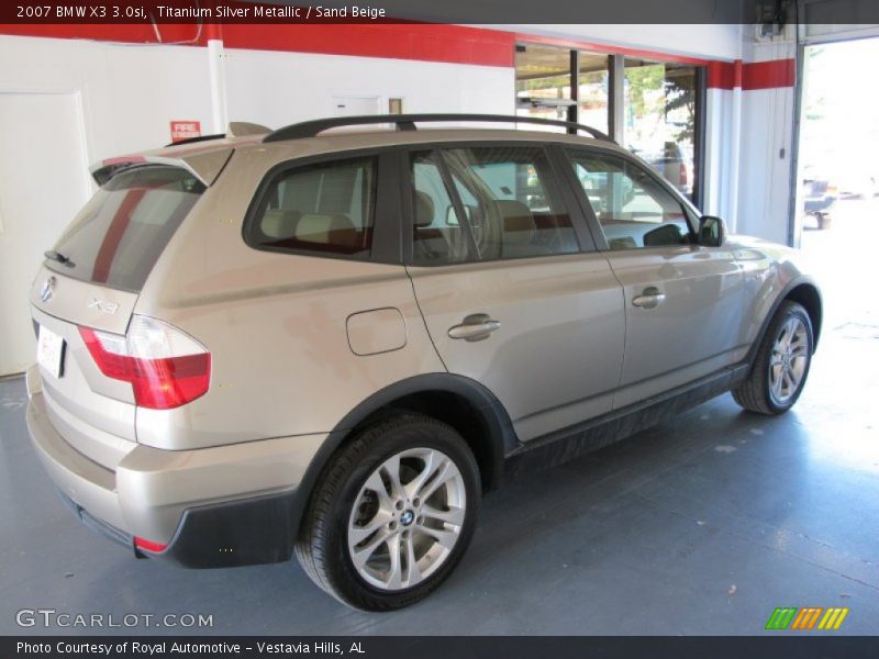Titanium Silver Metallic / Sand Beige 2007 BMW X3 3.0si