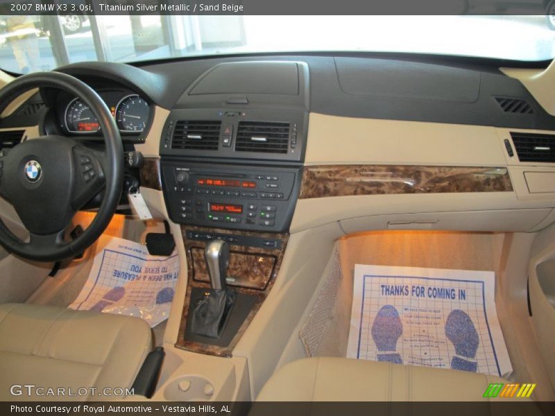 Titanium Silver Metallic / Sand Beige 2007 BMW X3 3.0si