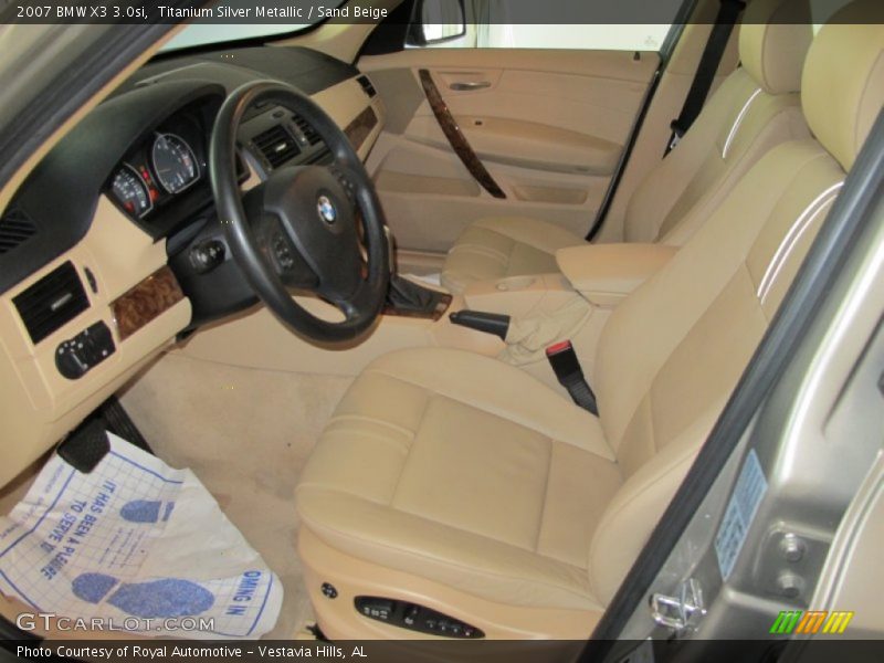 Titanium Silver Metallic / Sand Beige 2007 BMW X3 3.0si