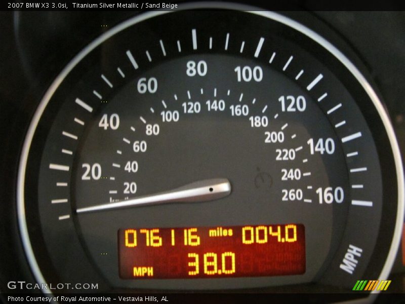 Titanium Silver Metallic / Sand Beige 2007 BMW X3 3.0si