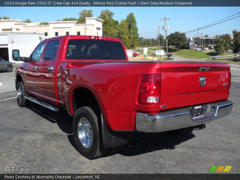 Inferno Red Crystal Pearl / Dark Slate/Medium Graystone 2010 Dodge Ram 3500 ST Crew Cab 4x4 Dually