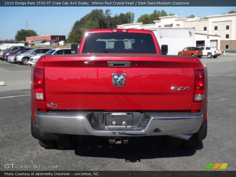 Inferno Red Crystal Pearl / Dark Slate/Medium Graystone 2010 Dodge Ram 3500 ST Crew Cab 4x4 Dually