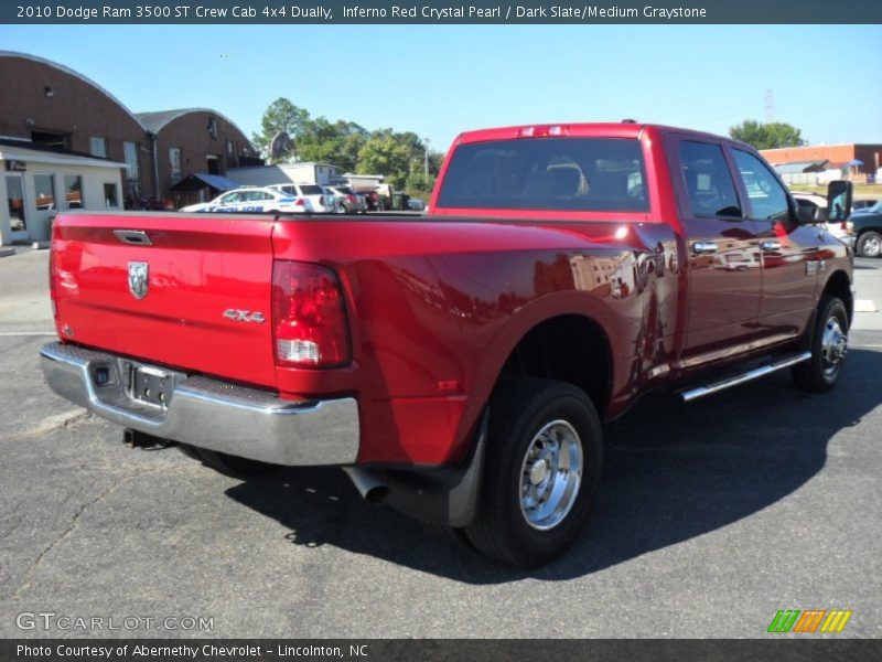Inferno Red Crystal Pearl / Dark Slate/Medium Graystone 2010 Dodge Ram 3500 ST Crew Cab 4x4 Dually