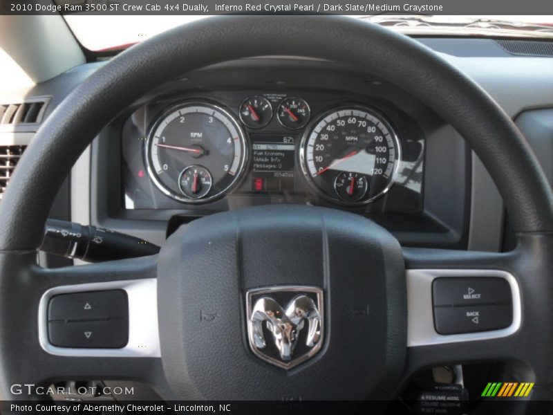 Inferno Red Crystal Pearl / Dark Slate/Medium Graystone 2010 Dodge Ram 3500 ST Crew Cab 4x4 Dually