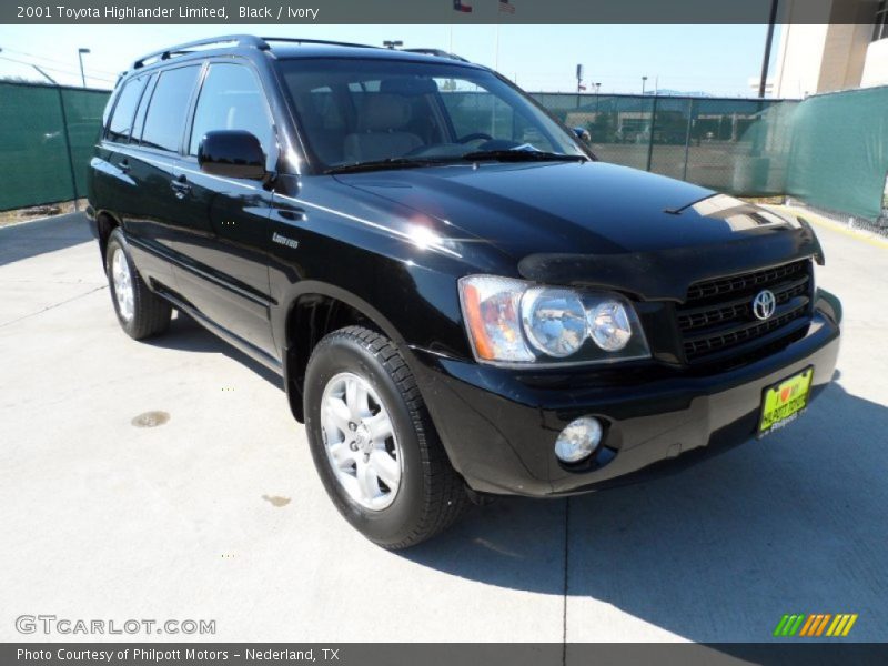 Black / Ivory 2001 Toyota Highlander Limited