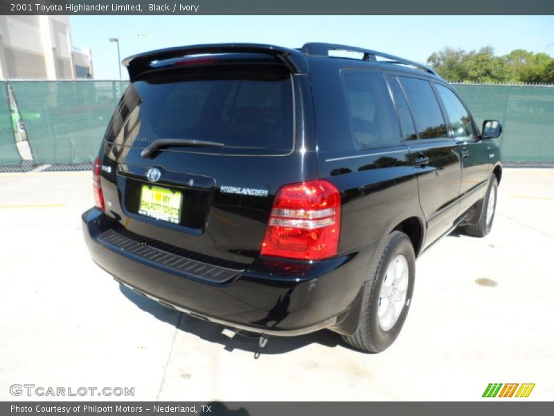 Black / Ivory 2001 Toyota Highlander Limited