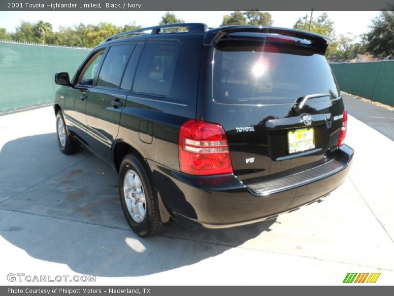 Black / Ivory 2001 Toyota Highlander Limited