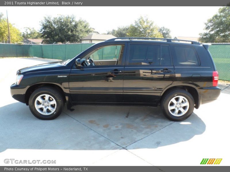 Black / Ivory 2001 Toyota Highlander Limited