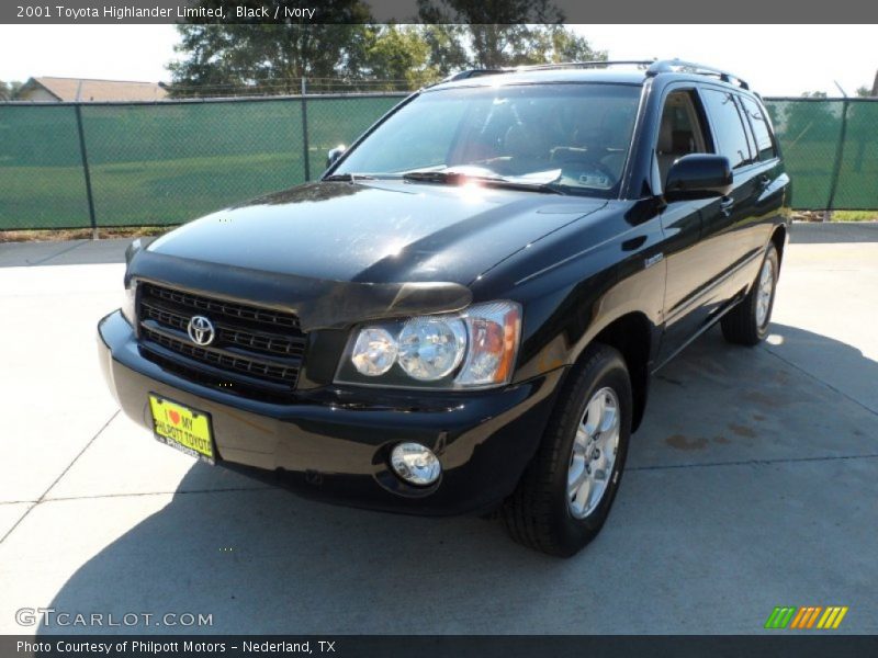 Black / Ivory 2001 Toyota Highlander Limited