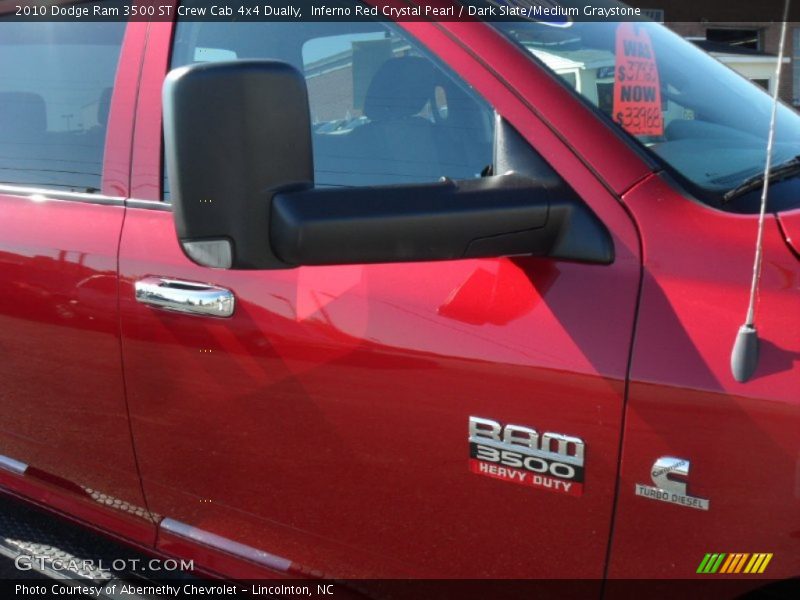 Inferno Red Crystal Pearl / Dark Slate/Medium Graystone 2010 Dodge Ram 3500 ST Crew Cab 4x4 Dually