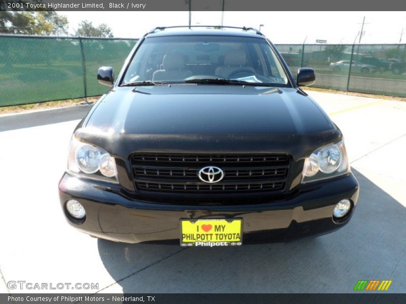 Black / Ivory 2001 Toyota Highlander Limited