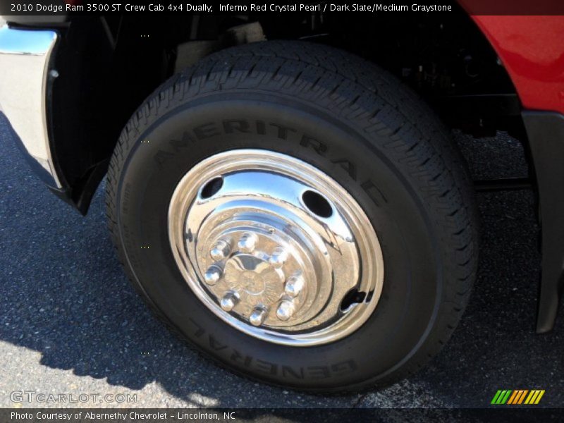Inferno Red Crystal Pearl / Dark Slate/Medium Graystone 2010 Dodge Ram 3500 ST Crew Cab 4x4 Dually
