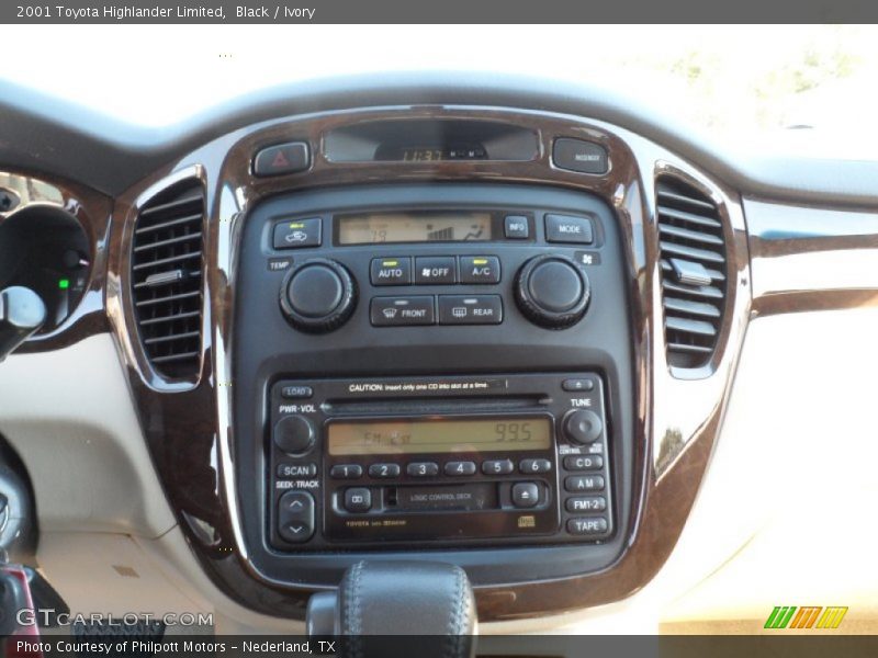 Black / Ivory 2001 Toyota Highlander Limited