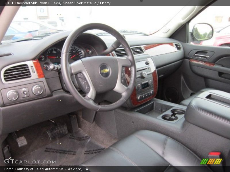 Sheer Silver Metallic / Ebony 2011 Chevrolet Suburban LT 4x4