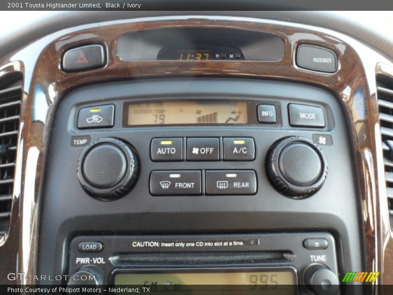 Black / Ivory 2001 Toyota Highlander Limited