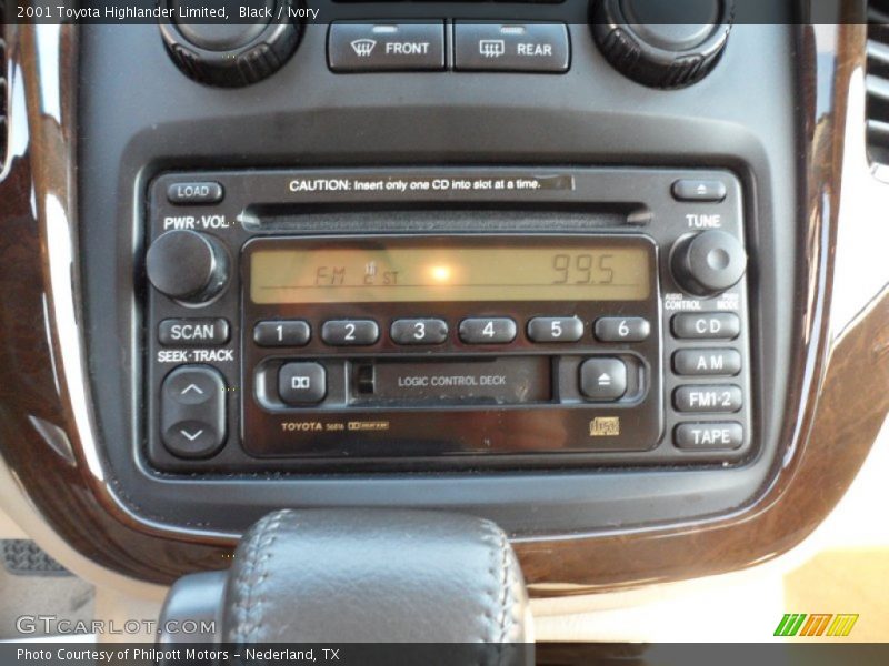 Black / Ivory 2001 Toyota Highlander Limited