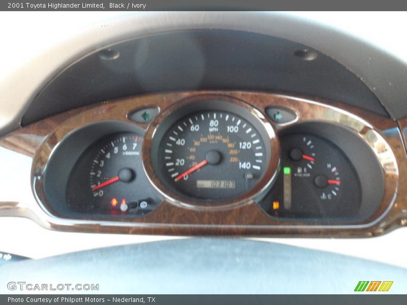 Black / Ivory 2001 Toyota Highlander Limited