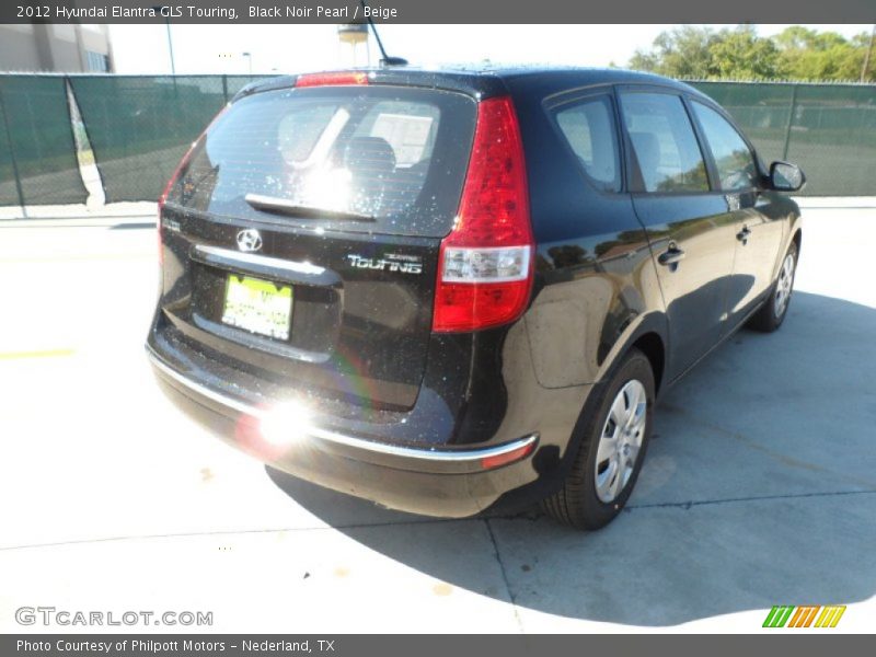 Black Noir Pearl / Beige 2012 Hyundai Elantra GLS Touring