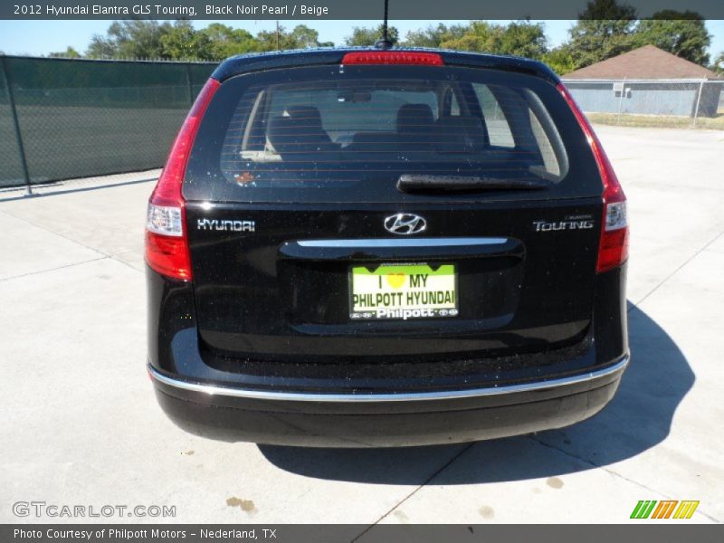 Black Noir Pearl / Beige 2012 Hyundai Elantra GLS Touring